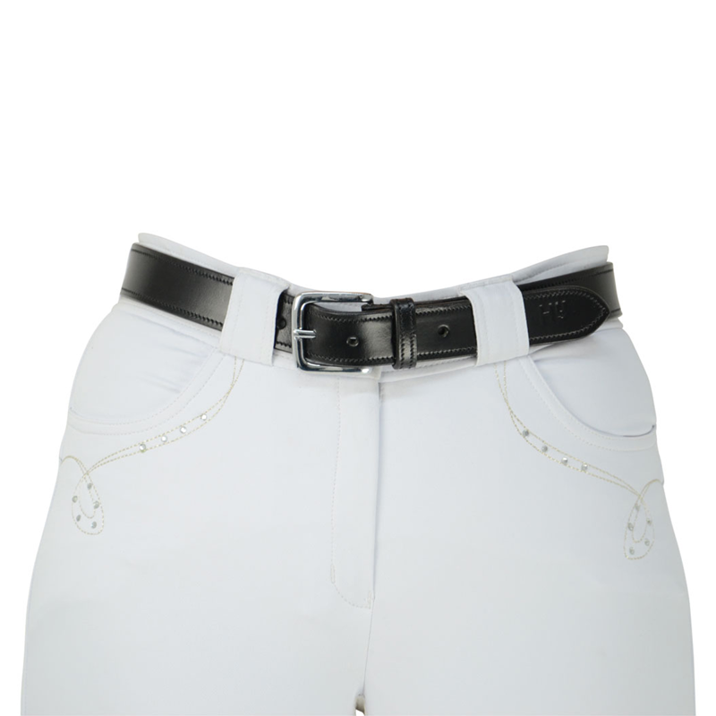 Hy Equestrian Plain Leather Belt - Black-1